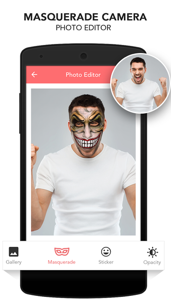 Masquerade Camera Photo Editor - Image screenshot of android app