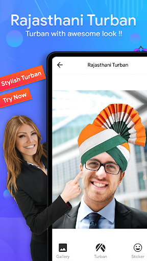 Rajasthani Turban Photo Editor - Image screenshot of android app