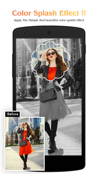 Color Splash Photo Effect - Image screenshot of android app