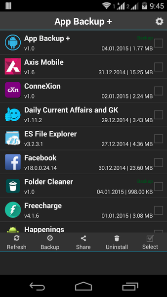 App Backup+ - عکس برنامه موبایلی اندروید