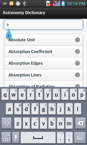 Astronomy Dictionary - عکس برنامه موبایلی اندروید