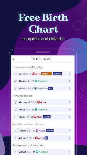 Astrolink: Birth Chart - عکس برنامه موبایلی اندروید