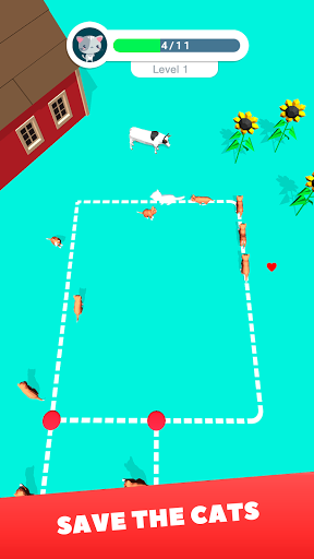 Cat Line - Gameplay image of android game