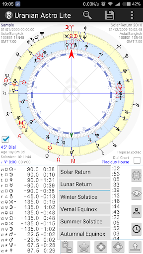 Uranian Astro Lite : Astrology - Image screenshot of android app