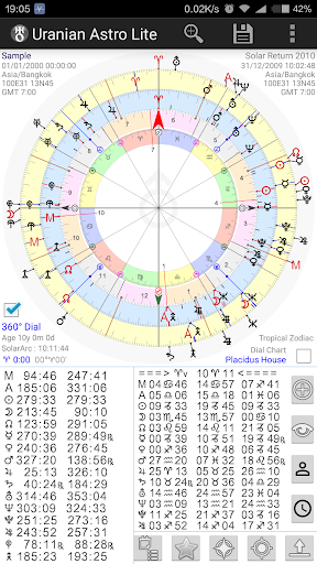 Uranian Astro Lite : Astrology - Image screenshot of android app