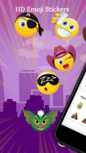 HD Emoji Stickers For WhatsApp - Image screenshot of android app