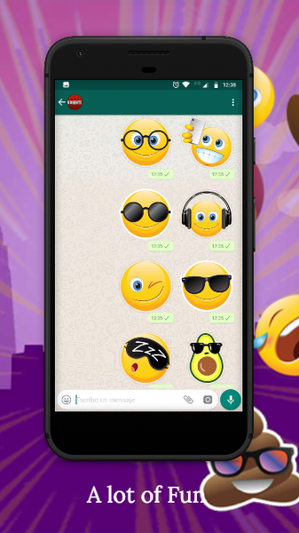 HD Emoji Stickers For WhatsApp - Image screenshot of android app