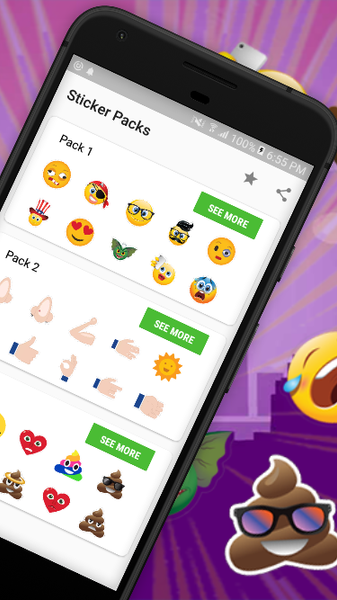 HD Emoji Stickers For WhatsApp - Image screenshot of android app