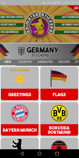 Germany Stickers for WhatsApp - Image screenshot of android app