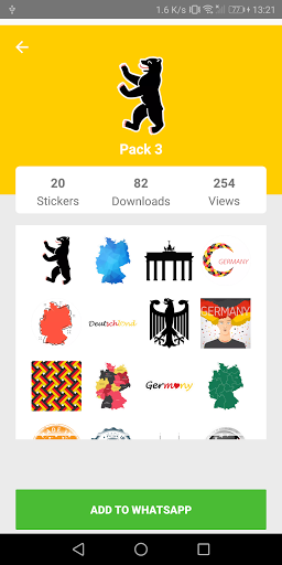 Germany Stickers for WhatsApp - Image screenshot of android app