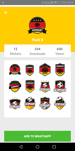 Germany Stickers for WhatsApp - Image screenshot of android app