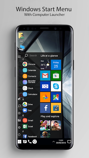 Computer Launcher for Windows Theme - عکس برنامه موبایلی اندروید