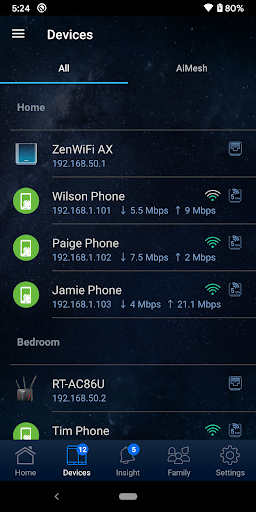 ASUS Router - عکس برنامه موبایلی اندروید