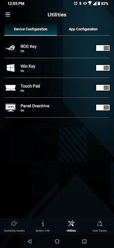 ARMOURY CRATE - Image screenshot of android app