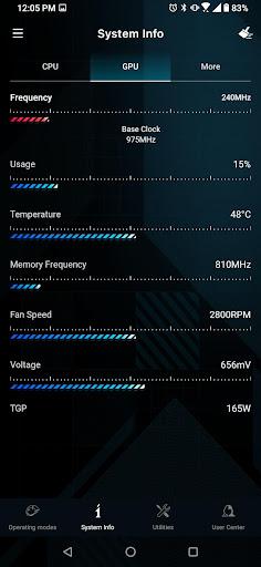 ARMOURY CRATE - Image screenshot of android app