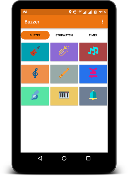 Buzzer, Stopwatch & Timer - Image screenshot of android app