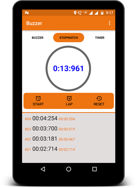Buzzer, Stopwatch & Timer - Image screenshot of android app
