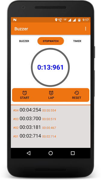 Buzzer, Stopwatch & Timer - Image screenshot of android app