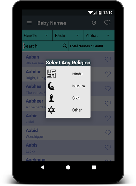Baby Names - Image screenshot of android app