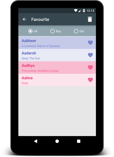 Baby Names - Image screenshot of android app