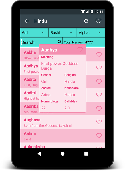 Baby Names - Image screenshot of android app