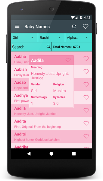 Baby Names - Image screenshot of android app