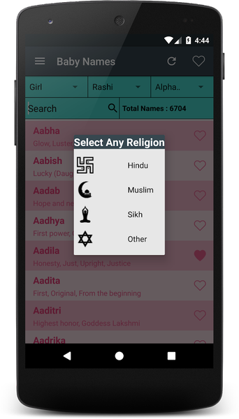 Baby Names - Image screenshot of android app