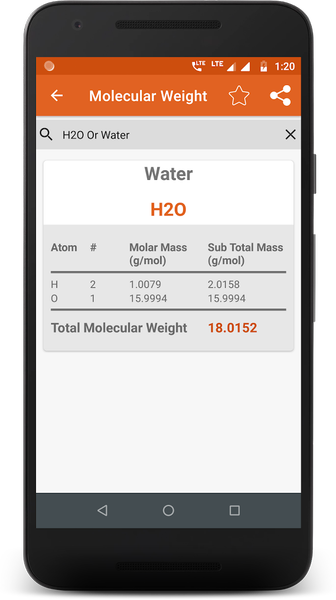 Chemistry Formula - Image screenshot of android app