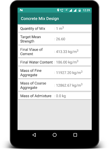 Civil Material Tester - Image screenshot of android app