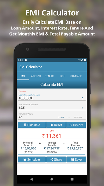 EMI Calculator - Image screenshot of android app