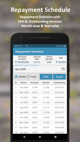 EMI Calculator - Image screenshot of android app