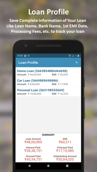 EMI Calculator - Image screenshot of android app