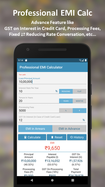 EMI Calculator - Image screenshot of android app