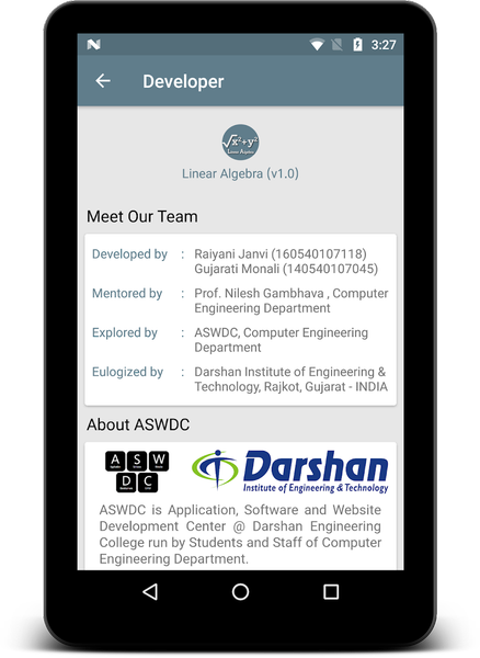 Linear Algebra - Image screenshot of android app