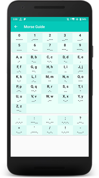 Morse Code - Image screenshot of android app