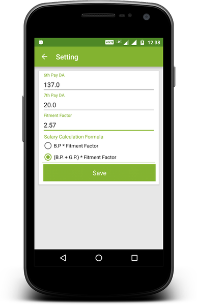 7th Pay Commission Salary Calc - Image screenshot of android app