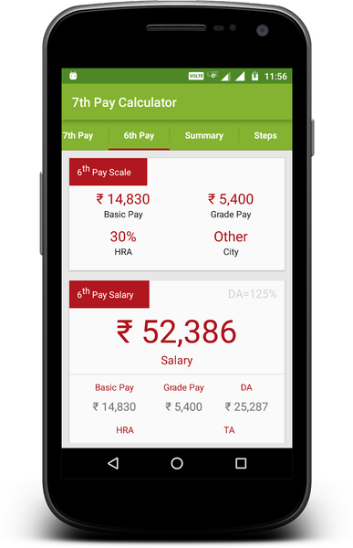 7th Pay Commission Salary Calc - Image screenshot of android app