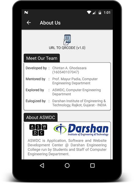 QR Code Generator - Image screenshot of android app