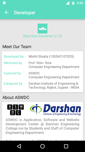 Shoe Size Converter - Image screenshot of android app