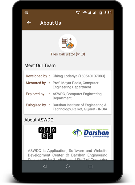 Tiles Calculator - Image screenshot of android app