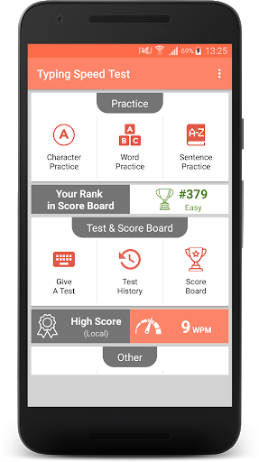 Typing Speed Test - Master - عکس برنامه موبایلی اندروید