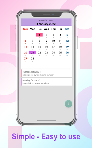 Calendar Notes - عکس برنامه موبایلی اندروید