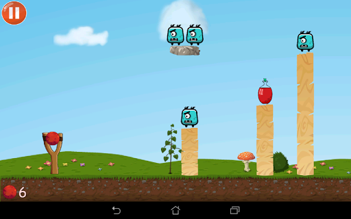 Monster KnockDown : Slingshot - Gameplay image of android game