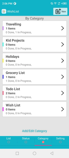 Wish List - Image screenshot of android app