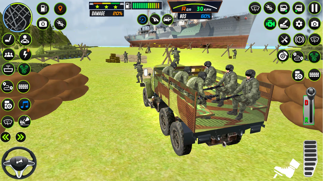 US Army ۳D Truck Driving Games - عکس بازی موبایلی اندروید