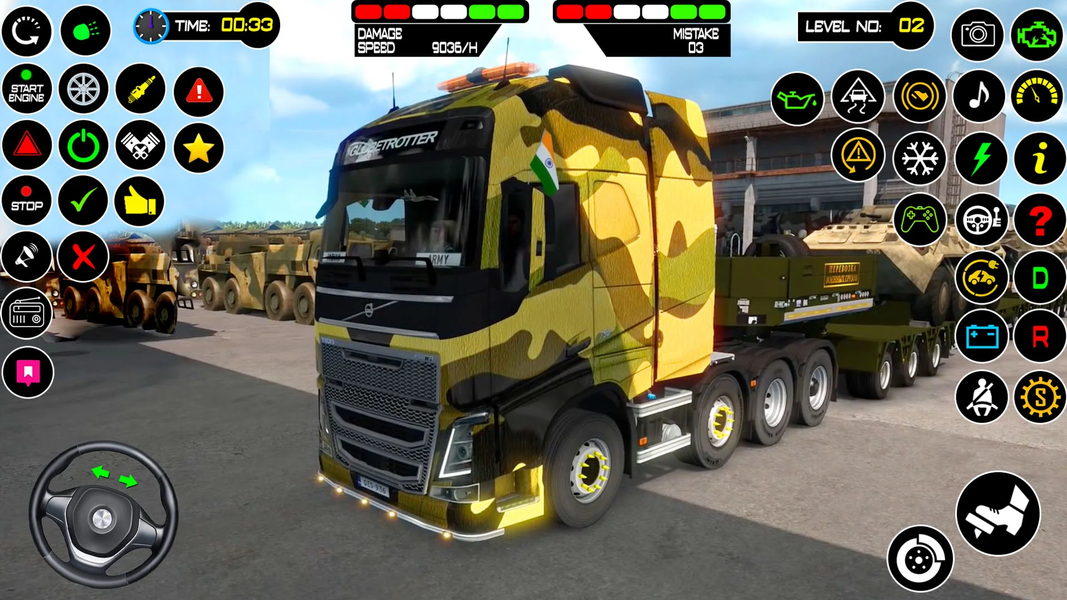 US Army 3D Truck Driving Games - Gameplay image of android game