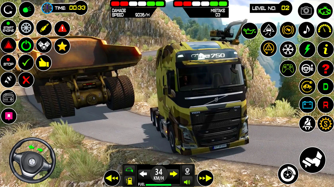 US Army ۳D Truck Driving Games - عکس بازی موبایلی اندروید