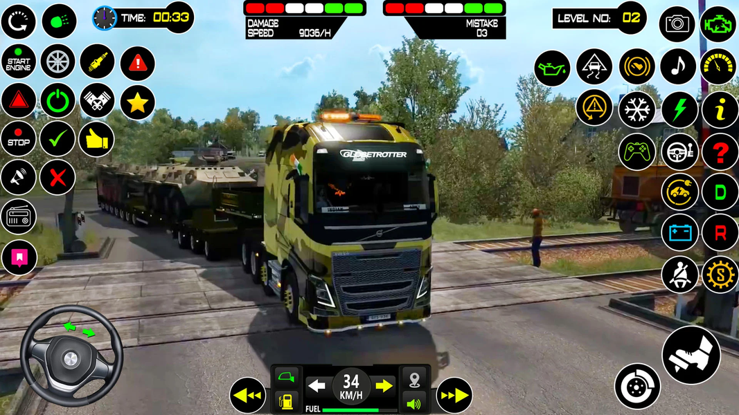 US Army 3D Truck Driving Games - Gameplay image of android game