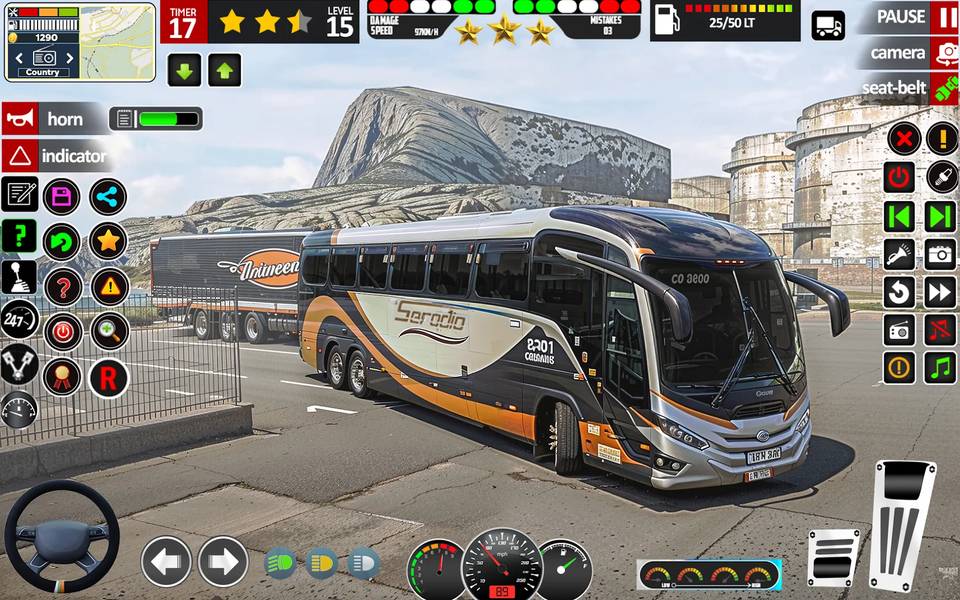Coach Bus Driving: Offroad Bus - Gameplay image of android game