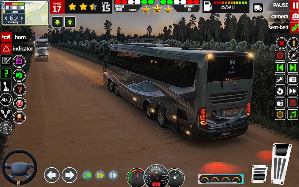 Coach Bus Driving: Offroad Bus - Gameplay image of android game